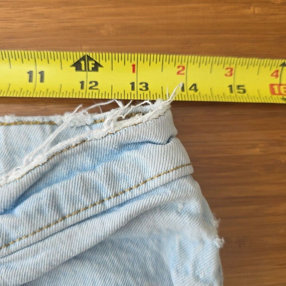 Abercrombie & Fitch Jeans '90s Straight High Rise 10 Wide Baggy Distressed Y2K - Picture 10 of 12